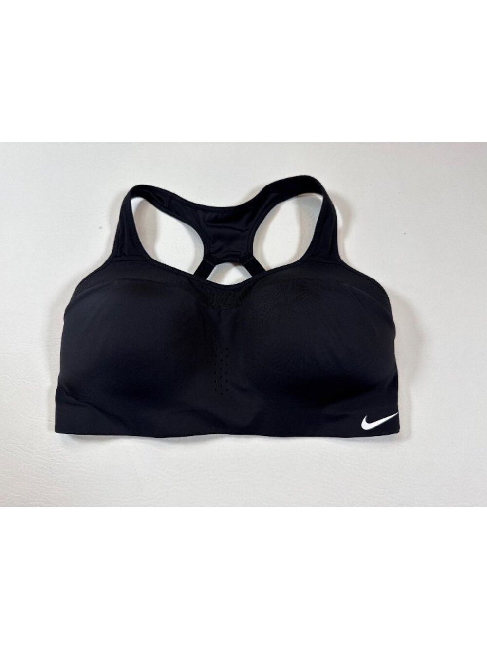 Nike Womens Padded Black Sports Bra small Adjustable Closure Racerback (OO612)